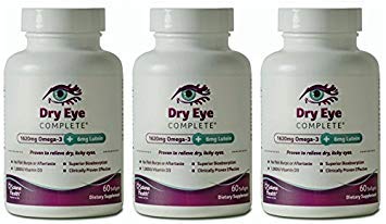 Fry Eye Complete, Formated for Dry Eyes. Ultimate Vision Health Ingredients: Ωμέγα-3, Ωμέγα-7, Λουτεΐνη, Βιταμίνη D3 (3 Μήνες Προσφορά)