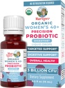 MaryRuth Organics USDA Organic 40 Womens Probiotic Liquid Drops | Probiotics for Digestive Health | Stress-Related GI Issues | Occasional Gas Relief for Adults | Vegan | Dairy Free | 30 Servings