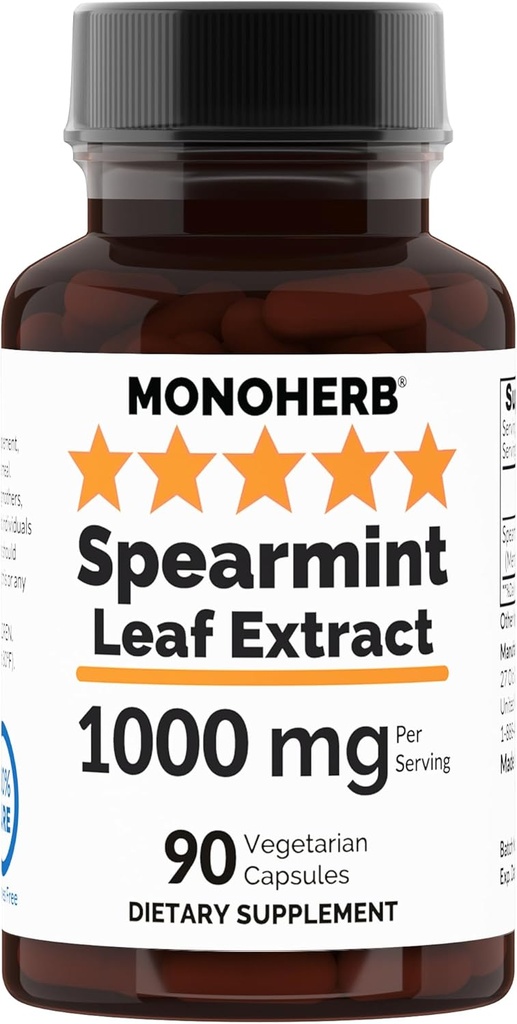 Εκχύλισμα φύλλων Spearmint 1000 mg - 90 Κάψουλες Veg