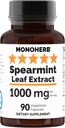 Εκχύλισμα φύλλων Spearmint 1000 mg - 90 Κάψουλες Veg