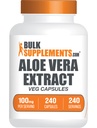 BulkSupplements.com Κάψουλες Aloe Vera - εκχύλισμα Aloe Vera, συμπλήρωμα Aloe Vera - συμπλήρωμα βοτάνων, χωρίς γλουτένη, 1 κάψουλα ανά υπηρεσία, 240 κάψουλες Veg (πακέτο του 1)