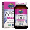 Garden of Life Multivitamin for Women, Vitamin Code Women's Multi - Whole Food Womens Multi Vitamins, Iron, Folate not Folic Acid, Vitamin A and Probiotics for Womens Energy, 120 Vegetarian Capsules