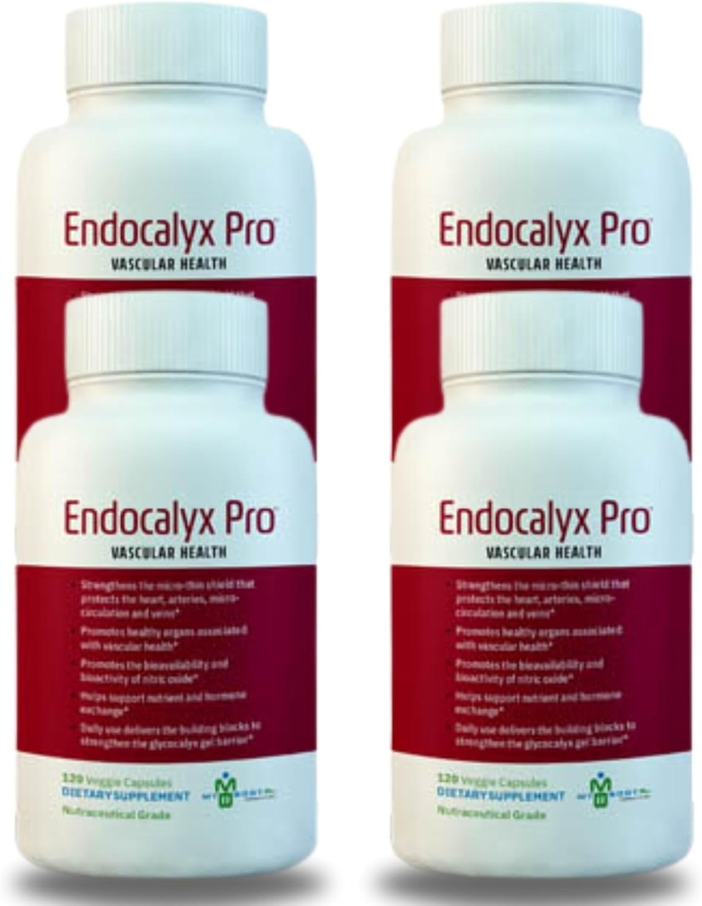 Endocalyx Pro συμπλήρωμα – ενδοθηλιακή Glycocalyx υποστήριξη 120 κάψουλες - Αγγειακή & μικροκυκλοφορία υγεία – κλινικά σπουδασμένη – πατενταρισμένη – υποστηρίζει λειτουργίες οξειδίου του αζώτου