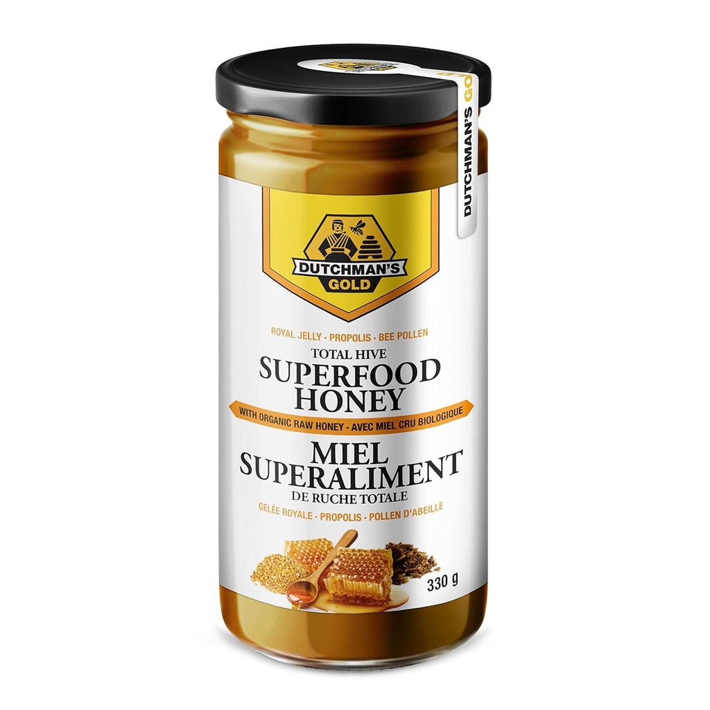 Total Hive Superfood Honey - με Raw Honey, Royal Jelly, Propolis, Bee Pollen, Ginseng