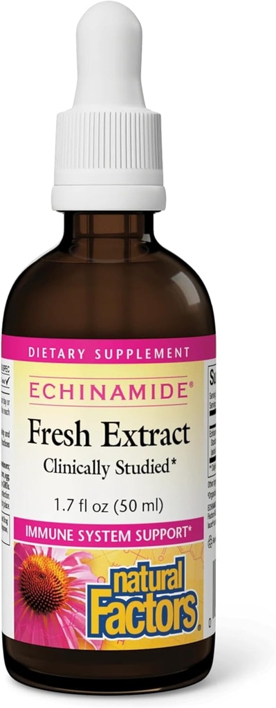 Φυσικοί παράγοντες - Echinamide Echinacea φρέσκο εκχύλισμα βοτάνων, υποστήριξη ανοσοποιητικού συστήματος, 30 υπηρεσίες (1,7 oz)