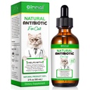 Antibiotics for Cats, Natural Antibiotic Pet Supplements Supports Immune & Cats Allergy Relief, Cat Multivitamin UTI Drops for All Ages & Breeds of Cat, Chicken Flavour - 2 Fl Oz / 1 Pack