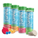 Nuun Βιταμίνες Ηλεκτρολυτικά Δισκία με Βιταμίνη D, C, E, A, & B6, Φολικό Οξύ, Μαγνήσιο & 4 Άλλα Απαραίτητα Ηλεκτρόλυτα, Χωρίς Γλουτένη & Vegan, Μικτά Φρούτα, 4 Συσκευασία (48 Μερίδες Σύνολο)