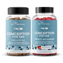 Eu Natural Conception for Her Capses & Gummies Bundle – Aids Ovulation, Ορμονική Ισορροπία, & Κανονικοί Κύκλοι – 60 Κάψουλες + 75 Φράουλα Γεύσεις