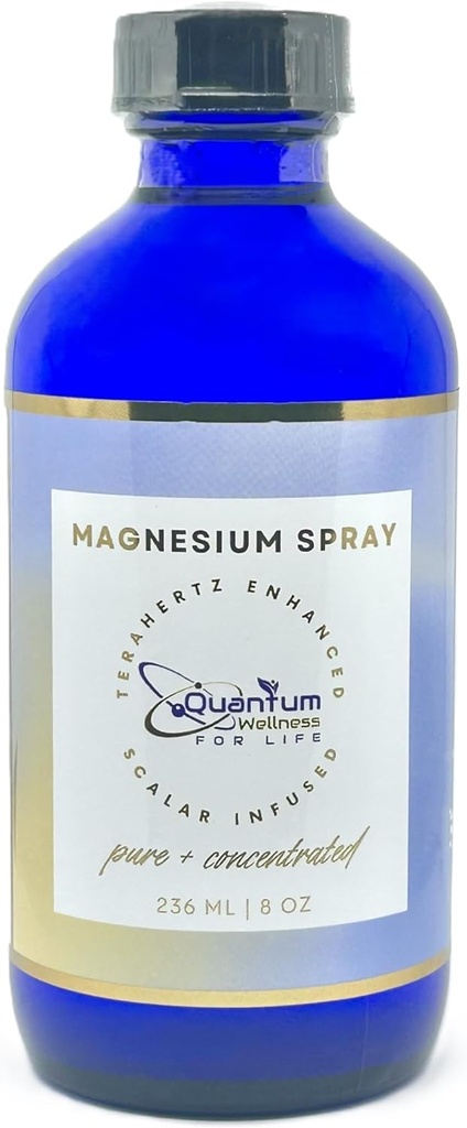 Μαγνήσιο Spray Refill, Scalar Energy Infill, καθαρό και οργανικό, Κατασκευασμένο στις ΗΠΑ, γυάλινη συσκευασία (8 oz Refill)
