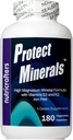 Protect Minerals - Multi Mineral Formula – Ένα μπουκάλι από 180 κάψουλες χορτοφαγίας - Υψηλή αναλογία μαγνησίου προς ασβέστιο - Iron Free - Natural All Day Energy and Overnight Regeneration. (1)