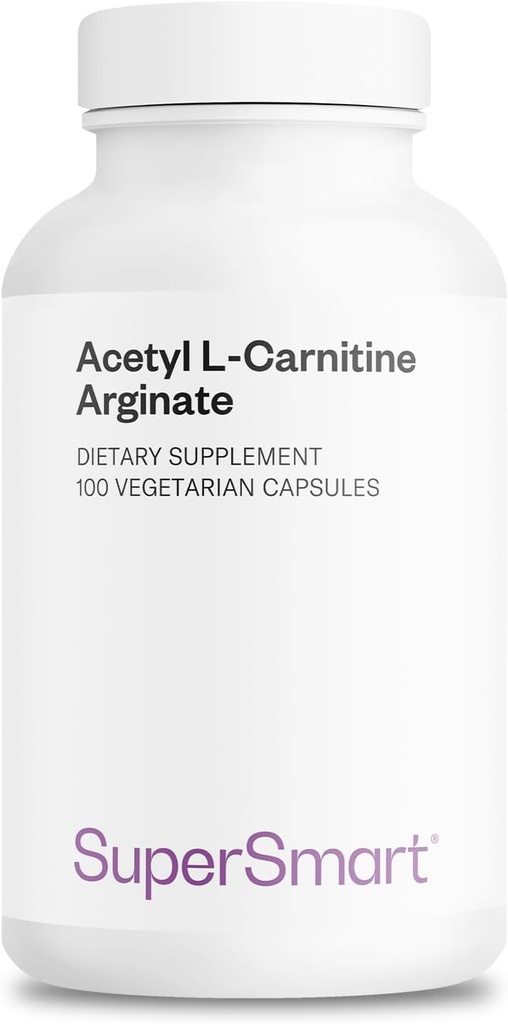 Supersmart - Acetyl L Carnitine Arginate 1000 mg ανά ημέρα - Αμινοξέα - Δημοφιλές συμπλήρωμα εγκεφάλου 