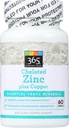365 από το Whole Foods Market, Chelated Zinc συν Copper, 60 ct