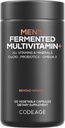 Codeage Men’s Daily Multivitamin – 25+ Ουσιώδεις Βιταμίνες & Ορυκτά, Βιολογικά Ολόκληρα Τρόφιμα, Προβιοτικά, Ωμέγα-3, Ψευδάργυρος, Βιταμίνες A, B, C, D, E & K – 120 Κάψουλες