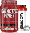 iSatori Bio-Active Whey Protein Powder - Vanilla Swirl (30 σερβιέτες) & iSatori Classic Blender Bottle (Καθαρό μπουκάλι με κόκκινο καπάκι)