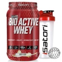 iSatori Bio-Active Whey Protein Powder - Vanilla Swirl (30 σερβιέτες) & iSatori Classic Blender Bottle (Καθαρό μπουκάλι με κόκκινο καπάκι)