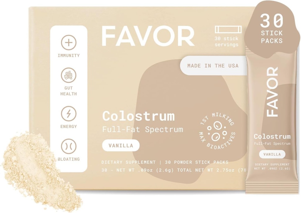 FAVOR Bovine Colostrum Stick Packs 