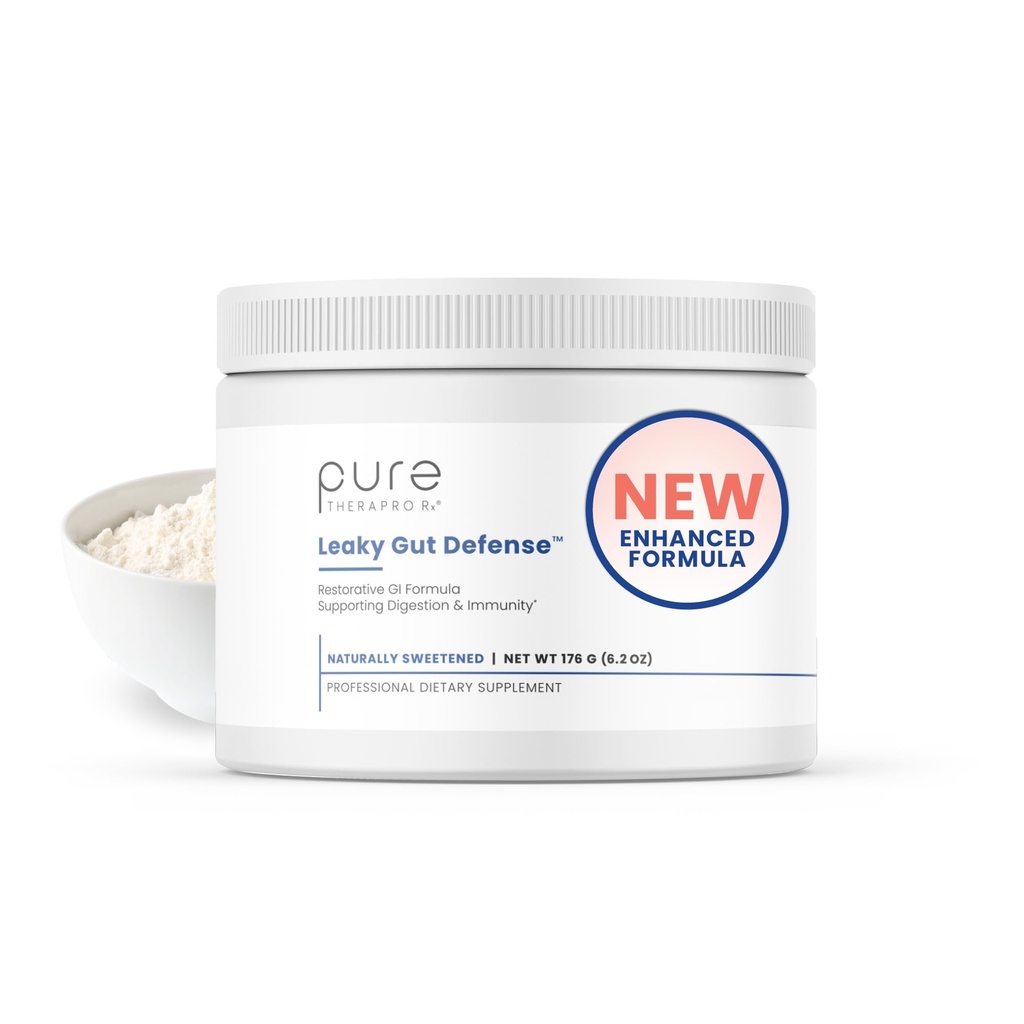 Pure Therapro Rx Leaky Gut Defense - συμπλήρωμα για την υγεία των ούρων με L-Glutamine, εκχύλισμα ρίζας γλυκόριζας, Marshmallow Root, Aloe Leaf, Larch Arabinogalactan - Made in USA - 30 Services Powder