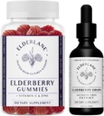 Elderlane Elderberry Tincture and Elderberry Gummies - Πρώην RD Naturals - Συμπλήρωμα Υποστήριξης για Ενήλικες και Παιδιά - 2 Oz Drops και 60ct Gummies
