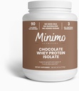 Whey Isolate Protein Powder, Only 3 Ingredients, Whey Protein Isolate, No Seed Oils, No Added Sugar, No Sucralose, 1.51 lbs (1.54, Chocolate)