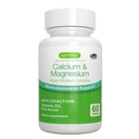 Igennus Algae Calcium & Magnesium Supplement, Plant Based, Υψηλή Απορρόφηση, K2 & D3, Μη GMO Red Algae Mineral Complex for Bone & Teeth Support, for Women and Men, with Boron, Vegan, 60 Tablets