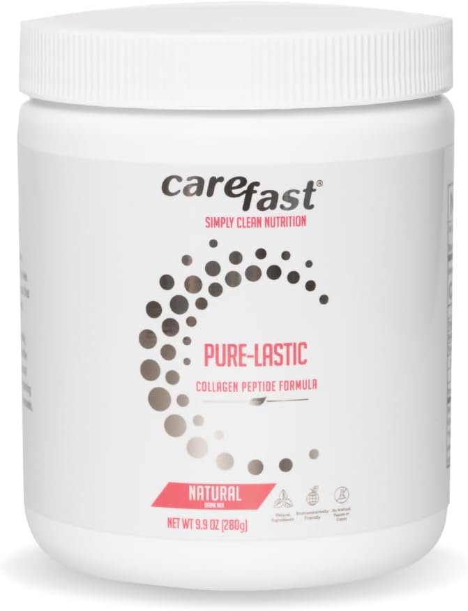 Pure-LASTIC collagen Peptides, Grass Pasture Αυξημένο Διατροφικό ποτό Μείγμα Παλαιό Φιλικό, Υδρολυμένο κολλαγόνο Σκόνη για το δέρμα, τα μαλλιά και την ανάπτυξη των νυχιών Υποστήριξη 9.9 Ουγγιά (280 g)