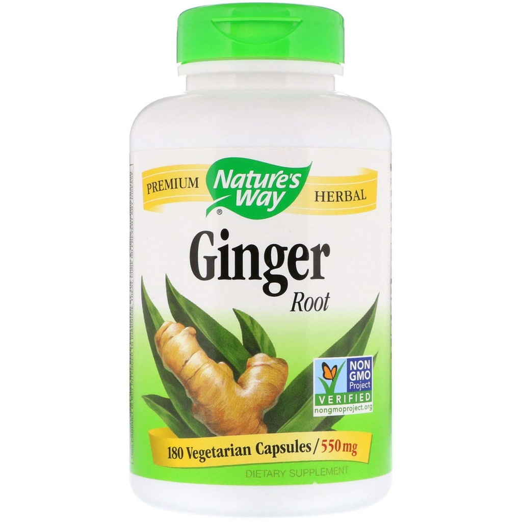 Οδός Φύσης Ginger Root 550 mg, Κάψουλες 180ea