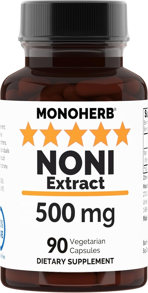 NONI Extract 500 mg - 90 Veg Κάψουλες - Morinda Citrifolia - 90 Υπηρεσίες