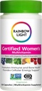 Rainbow Light Certified Women Multivitamin, Multivitamin Supplement, 120 Caps (Pack May Vary)
