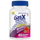 Gas-X Total Relief Chewable Tablets with Maximum Strength Gas Relief Simethicone 250 mg and Heartburn Relief Calcium Carbonate 750 mg, Bloating Relief, Mixed Berries - 65 Count