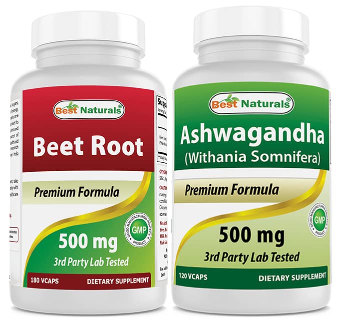 Σκόνη ρίζας τεύτλων 500 Mg & εκχύλισμα Ashwagandha 500 Mg