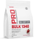 GNC Pro Performance Bulk 1340 Mass Gainer Protein Powder, 50g, Gluten Free, Whey, Createine, BCAA, 3ο μέρος δοκιμαστεί, αποκατάσταση μυών & ανάπτυξη, μικροθρεπτικά συστατικά, Φράουλες και κρέμα, 9 εξυπηρετούν