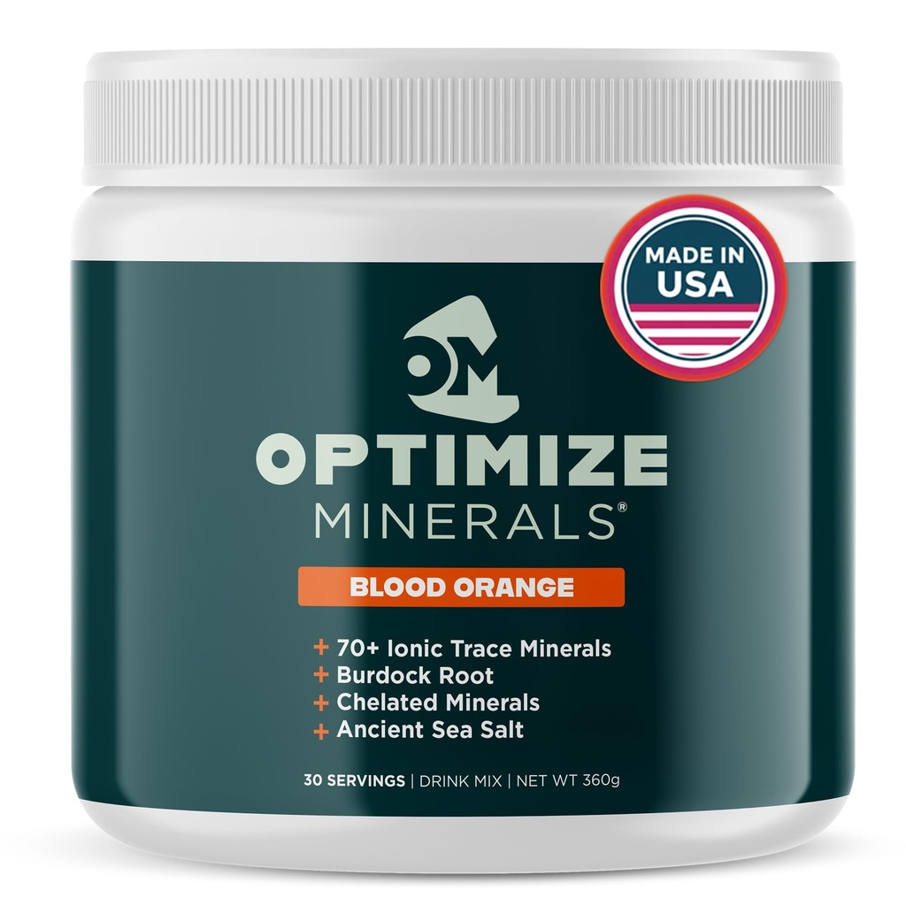 Βελτιστοποιήστε τα Ορυκτά Multi Mineral - New Look Same Daily Formula - Μαγνήσιο, Ηλεκτρολύτες & Trace Mineral Supplement Powder - Βιταμίνες χωρίς γλουτένη Ποτό για Βέλτιστη Ευεξία - Πορτοκάλι αίματος, 30 Σερβιέτες