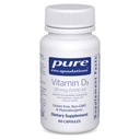 Pure Encapsulations Βιταμίνη D3 125 mcg (5,000 IU) - Συμπλήρωμα Υποστήριξης Οστών, αρθρώσεων, μαστού, καρδιάς, παχέος εντέρου και ανοσοποιητικής υγείας * - με βιταμίνη D - 60 κάψουλες