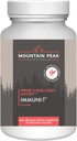 Mountain Peak Διατροφικές Immuni-T - Βοηθά στην υποστήριξη του αναπνευστικού και ανοσοποιητικού συστήματος - ψευδάργυρος, βιταμίνη Α, βιταμίνη C και βιταμίνη Β6 - Hypoallergenic Dietary Supplement (60 κάψουλες χορτοφάγων)