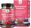 Complete Herbal Menopause Supplement for Women - Female Hormone Balance Capsules for Night Sweats Hot Flashes & Mood Swings with Dong Quai, Chaste Berry & Black Cohosh Root - 60 Count Pack