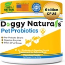 Probiotics for Dogs and Cats - Max-Stength with15 Strains Pre & Probiotics Digestive Health, Increase & Reservate Proper Gut Flora(Made in USA) 7,4 Oz (6 Billion CFU Per Scoop)