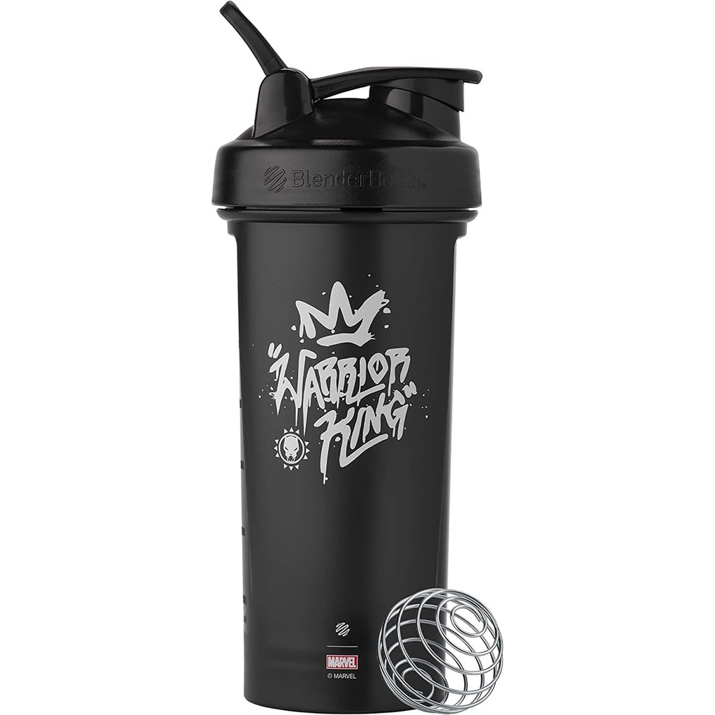 BlenderBottle Κλασικό V2 Shakeer Marvel μπουκάλι Ιδανικό για τις πρωτεΐνες Shakes και προ προπόνηση, 28-Ounce, Warrior King