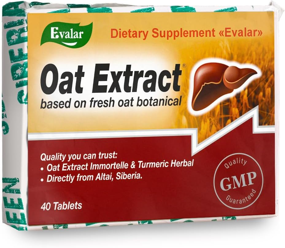 εκχύλισμα βρώμης Evalar Immortelle Turmeric Herbs Ovesol Siberian 40 Tabs