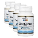 21ος αιώνας Healthcare Ψευδάργυρος Κιτρικό δισκία 50mg, 60 Count (πακέτο των 4)