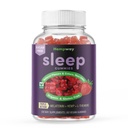 Hemph Gummies for Sleep l theanine Supplement Hemp melatonin Triple Action - Ηρεμίες Gummies for Adults and melatonin Kids - Χωρίς ζάχαρη Φράουλα Vegan 60 ct