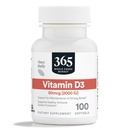 365 από το Whole Foods Market, Vitamin D3 Softgels, 2000 IU, 100 CT