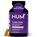 HUM γυρίστε πίσω χρόνο Turmeric συμπλήρωμα για την νεανική εμφάνιση υποστήριξη του δέρματος με εκχύλισμα πράσινου τσαγιού, λουτεΐνη & πολυφαινόλες, φροντίδα του δέρματος γήρανσης & κολλαγόνου Κάψουλες υποστήριξης για ακόμη και τον τόνο, 60 κάψουλες Vegan