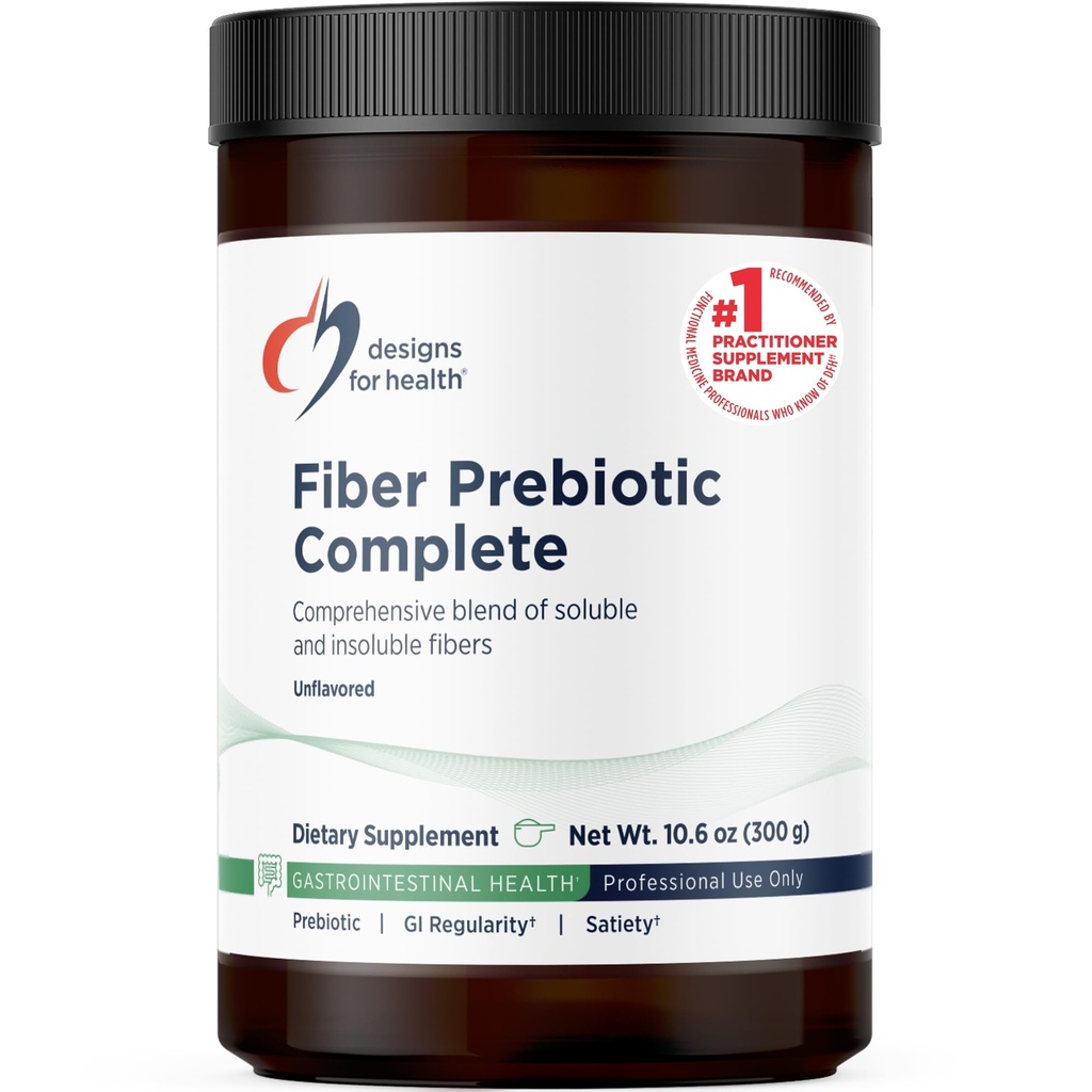 Σχεδιασμοί για Προβιοτικό Ίνες Υγείας - 12 Digestive Fiber Blend Powder Supplement w/Psyllium Husk, Flax + Apple Pectin - Prebiotic Gut Support, Unflavored + Uncoweed (30 Servings / 300g)