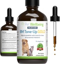 Pet Wellbeing BM Tone-Up Gold for Dogs & Cats - Υποστηρίζει την υγιεινή πυγμή λειτουργία, Solid Stools, Φυσιολογικές κινήσεις του εντέρου, Bayberry - Veterinian-Formulated φυτικό συμπλήρωμα 4 oz (118 ml)