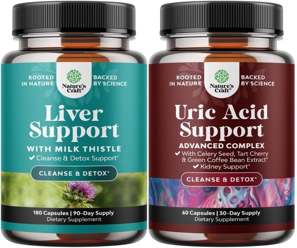 Τσάντα του ήπατος Καθαρίστε Detox & Επισκευή - Γάλα Γαϊδουράγκαθο Dandelion Root Choline Beetroot & Artichoke εκχύλισμα & Πράσινο Coffee Bean εκχύλισμα για Uric Acid Cleanse & Detox - Turmeric Tart Cherry & Celery Seed