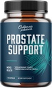 Prostate Support Supplement for Men, Pygeum with Pure Saw Palmetto Berries Extract Vitamins Zinc Plant Sterol Complex Easy Urinary Flow Mens Health