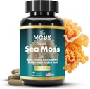 Organic Irish Sea Moss Capses - Advance Formula, Raw Wildcrafted Seamoss Supplement with Bladderwrack and Burdock Root - 180 χάπια - Made in The USA