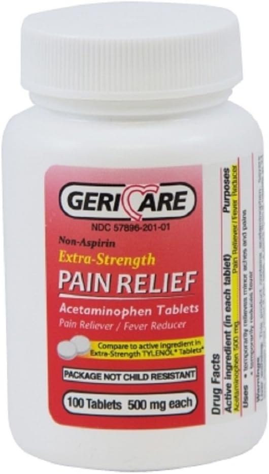 Mckesson 60-201-01 Pain Relief Tablet 500 mg Περιεκτικότητα - 12 Φιάλες
