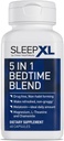 SleepXL Sleep Supplement Non-Habit-Forming Formula - Fall Asleep Γρηγορότερα & Sleep Longer - 5 συστατικά κλειδιά περιλαμβάνουν μελατονίνη, L-Θεανίνη, Χαμομήλι, Μαγνήσιο & Βιταμίνη B6 (60 κάψουλες, 30 εξυπηρετούν)