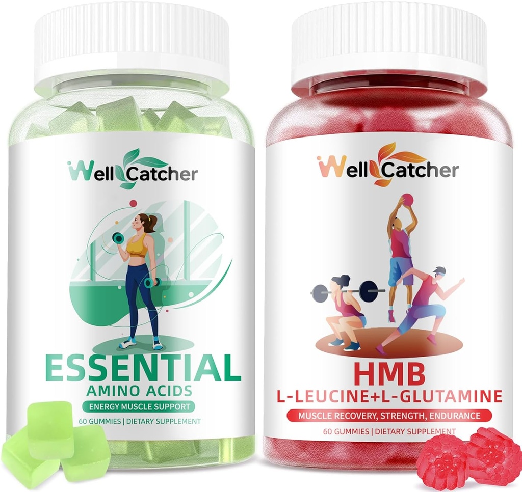 HMB και Leucine Gummies με Essential Amino Acids Gummies για την ανάπτυξη των μυών, την ενεργειακή υποστήριξη